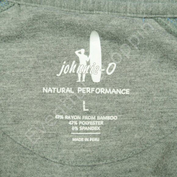 Johnnie-O Concordia Cup Golf 1/4 Zip Mens L Gray Pullover Jacket - Picture 5 of 6